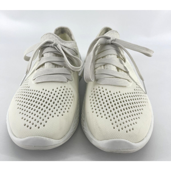 Crocs LiteRide Pacer Cream 205234 Casual Comfort Shoes Women Size 6 - Picture 2 of 13